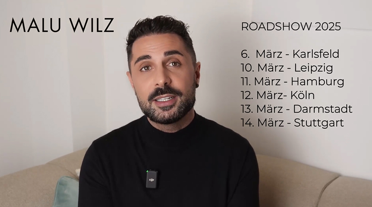 MALU WILZ Roadshow 2025: Seien Sie live dabei