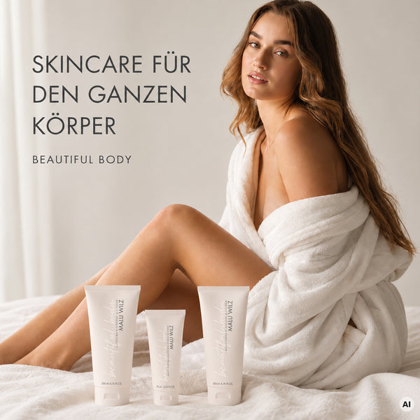 Dein Gesicht bekommt Wirkstoffpflege. Dein Körper verdient sie auch.