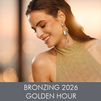 Download Bilder und Infomaterialien zur Bronzing Kollektion 2026 Golden Hour.