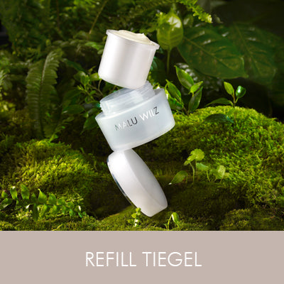 Download-Link für Refill Tiegel – Nachhaltiges Nachfüllsystem für Cremes in natürlicher Moos-Umgebung.